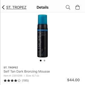 St. Tropez Self Tan Dark Bronzing Mousse